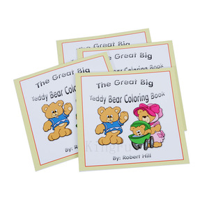 8x8 pollici con copertina morbida perfetta rilegata libro da colorare sfuso sfalsato bianco nero pagine interne in cartone Kraft per bambini - Product Image 5