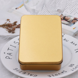 Hình Chữ Nhật Sang Trọng <span class=keywords><strong>Tin</strong></span> Cookie Sô Cô La Nuts Kim Loại Bao Bì Hộp Thiếc Quà Tặng Hộp Thiếc - Product Image 6