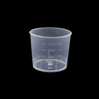 Juego de 3 Cucharas Medidoras de PP Transparente de Grado Alimenticio de 30 ml, Aptas para Lavavajillas, Estilo Corto y Grueso