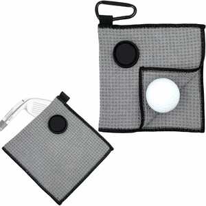 Toalla de Microfibra Tipo Waffle con Clip Magnético Pequeño, Toalla de Limpieza Rápida para Bolsa de Golf con Imán Fuerte - Product Image 1
