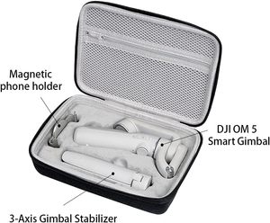 Étui de transport portable EVA pour <span class=keywords><strong>stabilisateur</strong></span> de <span class=keywords><strong>smartphone</strong></span> <span class=keywords><strong>DJI</strong></span> <span class=keywords><strong>OM</strong></span> <span class=keywords><strong>5</strong></span> et accessoires de stockage de protection <span class=keywords><strong>OM</strong></span> <span class=keywords><strong>5</strong></span> sac pour hommes et femmes - Product Image 4