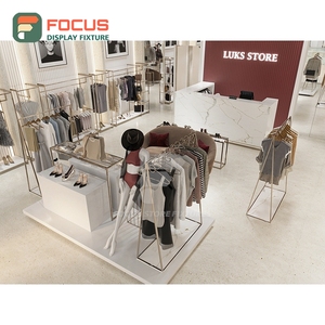 Vitrine en métal et verre avec revêtement en poudre pour magasin de détail professionnel, service ODM pour magasin de vêtements - Product Image 6