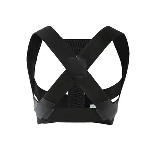 Nuovo da donna elastico regolabile supporto per la schiena Shaper corsetto postura del torace correttore della spalla comodo elastico posteriore