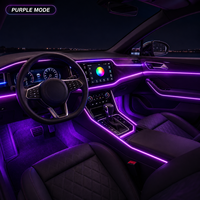 Kit de Bande LED RGB RGBW pour Éclairage Ambiant de Voiture 2M USB 5V avec Synchronisation Musicale et Télécommande IR pour Ambiance Intérieure et Extérieure de Voiture, Vente Directe Usine