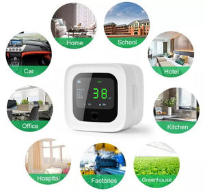เครื่องตรวจวัดคุณภาพอากาศอัจฉริยะ 6 in 1 ยี่ห้อ Tuya Wifi ตรวจจับ PM 2.5, VOC, HCHO, CO2, อุณหภูมิ และความชื้น - Product Image 2