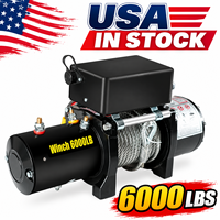 Treuil électrique 6000 LB pour Jeep, camion, SUV, VTT, UTE, 4x4, récupération tout-terrain, télécommande sans fil, entrepôt américain, livraison rapide locale