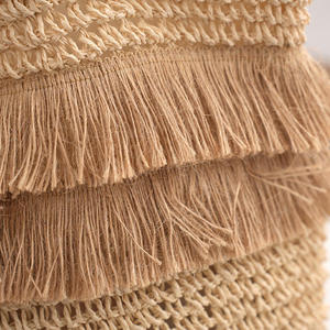 <span class=keywords><strong>Borsa</strong></span> tote da donna in carta intrecciata con frange e nappe, <span class=keywords><strong>borsa</strong></span> a tracolla in rafia naturale, <span class=keywords><strong>borsa</strong></span> estiva bohémien - Product Image 5