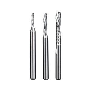 Huhao 3.175Mm Shank Carbide End Mill Duy Nhất Sáo Nhôm Phay Cutter 1 Sáo <span class=keywords><strong>CNC</strong></span> Router <span class=keywords><strong>Bit</strong></span> Cho Gỗ Acrylic PVC 5084 - Product Image 2