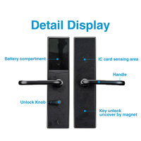 Produkt hersteller Edelstahl Smart Hotel Locks System Rf-Karte Elektronischer Türgriff Hotel türschloss für Hotel
