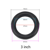 Bande de caoutchouc de suspension pour subwoofer de 2,5 pouces, côté pour réparation de haut-parleur, bande de caoutchouc de 3 pouces avec prix de gros