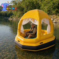 Auvent solaire gonflable portable DWF en PVC Drop Stitch pour camping en eau peu profonde