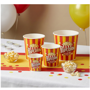 ถังใส่ป๊อปคอร์นพิมพ์ลายคุณภาพพรีเมียม ปรับแต่งได้ ใช้แล้วทิ้ง เกรดอาหาร สำหรับโรงภาพยนตร์และงานอีเว้นท์ - Product Image 5
