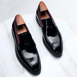 Costume de mariage d'affaires à double boutonnage en cuir de vachette de qualité supérieure, associé à des chaussures en cuir décontractées - Product Image 2