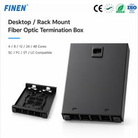 Caja Terminal de Fibra Óptica de Acero Laminado en Frío para Centro de Datos, Conectores SC/LC/FC/ST - Solución de Distribución de Red de Alta Densidad para
