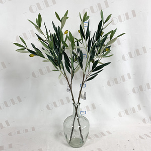 <span class=keywords><strong>LO</strong></span>-بالجملة ديكور منزلي وحدث واقعي نبات زيتون صناعي مقاوم للأشعة فوق البنفسجية 5 شوكة فرع زيتون صناعي بالفواكه - Product Image 6