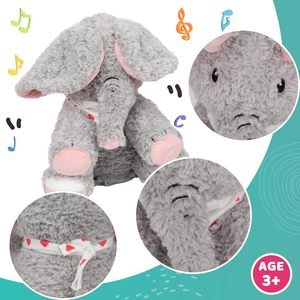 Juguete de Peluche Interactivo de Elefante Peek-a-Boo de Cuteoy, Orejas Móviles, Musical, Canta y Habla, 31-50 cm, Unisex, Navidad - Product Image 5