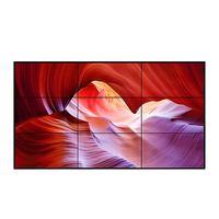 BOE 55 pulgadas empalme LCD Video pared pantalla frontal mantenimiento gabinete montaje en pared OEM con soporte de gráficos para animación