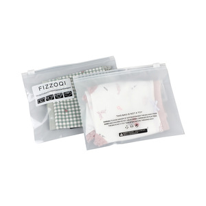 Custom Underwear <b>Packaging</b> <b>Bag</b> 100% PE Material Reusable Inner <b>Packaging</b> With Zipper Closure For Clothing Storage - Product Image 3