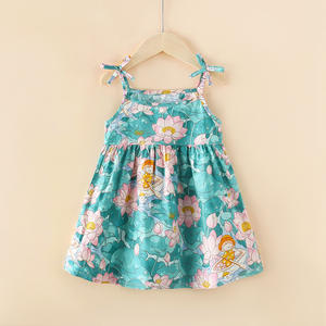 Magnifique Robe Florale à Bretelles pour Enfants Filles 4-5 Ans Vestidos Para Niñas Pat Pat Kids Vente en Gros Robe Enfant Fille - Product Image 1