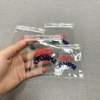 Bolsa de Joyería de PVC de Lujo Personalizada con Cierre de Cremallera, Logotipo Serigrafiado, Empaque de Plástico Elegante para Pendientes