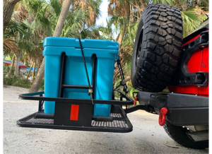 Nuevo portaequipajes de acero al carbono montado en <span class=keywords><strong>enganche</strong></span> para techo de bicicleta caja de carga 500LB carga útil máxima - Product Image 6