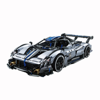 Vente en gros Spot 88806 Ensemble de blocs de construction en plastique pour garçons à l'échelle 1:8 certifié CPSIA, 3526 pièces, voiture de course sportive éducative STEM