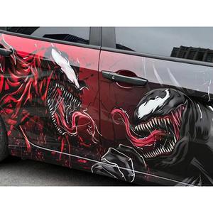 Rouleau de film adhésif auto-cicatrisant pour carrosserie, motif anime personnalisé, 1,52 x 17 mètres, vente chaude, décoration de voiture Venom - Product Image 2