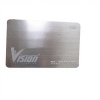 Tarjetas de Visita de Metal de Acero Inoxidable Pulido Personalizadas, Galvanoplastia, Impresión por Serigrafía, Tecnología NFC - Venta al por Mayor
