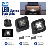 Vente en gros de feux de plaque d'immatriculation LED de style X pour Dodge RAM 1500 2500 3500 2009-2018, lot de 2 pièces