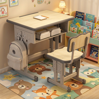 Bureau et chaise individuels réglables en hauteur pour élèves, idéaux pour les salles de classe du primaire (vente en gros)