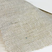 Tissu mélangé 50% chanvre 50% lin, teint, toile de chanvre tissée, 175 GSM, 56/57 pouces, écologique, respirant, pour vêtements, sacs, chaussures, artisanat