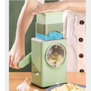 Vegetable Cutter Manual 6-Piece Multifunctional Eco-Friendly Plastic Kitchen Tool Stainless Steel Blades Cheese <b>Potato</b> Grater - Product Image 3