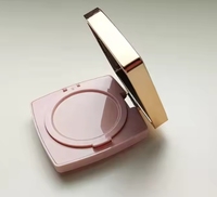 Récipient de poudre compact en plastique ABS carré classique étui de fondation vide pour emballage cosmétique Blush et stockage de coussin BB