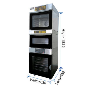 Glead Eenvoudige Bediening Elektrische Combinatie Oven Convectie Oven + Deck Elektrische Oven + Proofer