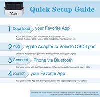 Vgate ICar 3 WiFi OBD2 ELM327 Herramienta de Diagnóstico para Autos, Adaptador de Interfaz de Escaneo para IOS y Android