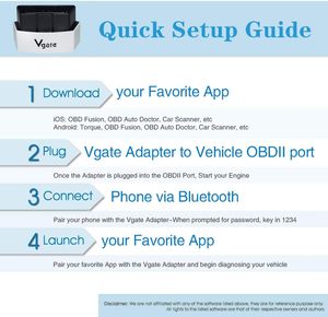 Vgate ICar 3 WiFi OBD2 ELM327 อุปกรณ์สแกนวินิจฉัยรถยนต์ สำหรับ IOS Android - Product Image 3