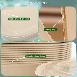 จานกระดาษเยื่อไม้ไผ่ย่อยสลายได้ย่อยสลายได้เป็นมิตรกับสิ่งแวดล้อมอุปกรณ์ปาร์ตี้6/7/8/9/10นิ้วแบบใช้แล้วทิ้ง - Product Image 5