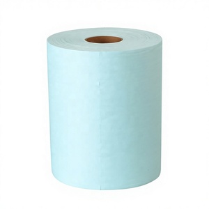 V70 Enhanced Industrial Wiper Lint Free Eco-Friendly Automotive Car Cleaning Cloth <strong>Roll</strong> White/<strong>Blue</strong>/Light <strong>Blue</strong> Plain/Embossed - Product Image 1