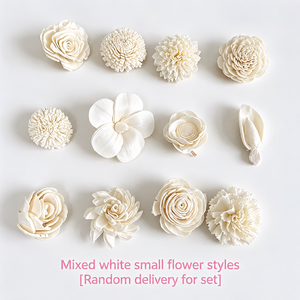 Fiori <span class=keywords><strong>di</strong></span> <span class=keywords><strong>Legno</strong></span> Sola Assortiti all'Ingrosso, 4cm, Pre-Colorati, Composizione Floreale Artigianale, Decorazione Casa, Direttamente dalla Fabbrica - Product Image 3