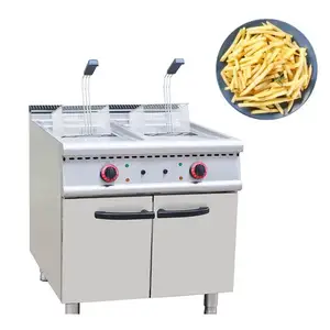 electric fryer with timer 6+6 professional electric fryer with cheap price