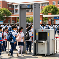 Détecteur de métaux industriel MAIDUN haute sensibilité à 18 zones, porte de détection de métaux pour les écoles, les hôtels, les contrôles de sécurité