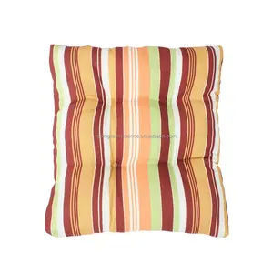 Orange Stripe Fabric Cover Shredded Memory Foam Chairs Seat Cushion for Outdoor Sofa patio furniture cushion pillow