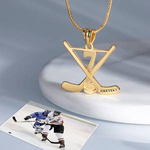 Collar <span class=keywords><strong>de</strong></span> <span class=keywords><strong>Hockey</strong></span> sobre Hielo Personalizado con Nombre y Número, Collar <span class=keywords><strong>de</strong></span> Acero Inoxidable con Nombre y Número <span class=keywords><strong>de</strong></span> Jugador o Portero <span class=keywords><strong>de</strong></span> <span class=keywords><strong>Hockey</strong></span> sobre Hielo - Product Image 1