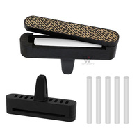 Diffuseur de parfum de luxe en bois pour grille d'aération de voiture, avec bâtonnets de coton de recharge et blocs de crème parfumée, sans électricité requise
