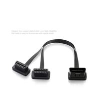 OBDII OBD2 M to 2F Y Cables Splitter Extension Connector OBD 2 M to 2F 16 Pin Male to Dual Female Extension Cable