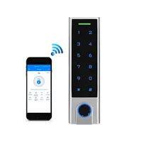 TT מנעול חכם Bluetooth App תמיכת אנדרואיד & iOS מערכת RFID Wiegand קורא טביעות אצבע ביומטרי בקרת גישה מערכת