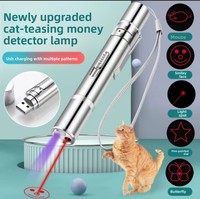 Jouet pour chat écologique, pointeur laser rechargeable par USB, infrarouge, sportif, motifs multiples modernes
