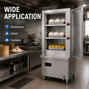 Vaporera Eléctrica Comercial de 20KW, 3 Niveles, Acero Inoxidable, de Alta Resistencia, para Restaurantes y Cantinas - Product Image 5