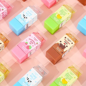 Phim hoạt hình Sữa carton Shaped <span class=keywords><strong>Cube</strong></span> tẩy Phong cách Ngẫu nhiên PVC hình chữ nhật tẩy cho studentsperfect cho các trường học và văn phòng Nguồn cung cấp - Product Image 4