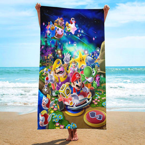 Toallas Grandes de Dibujos Animados de Mario para Niños, Súper Suaves, de Secado Rápido, Libres de Arena, con Estampado Moderno, para Piscina, Viajes, Baño y Playa - Product Image 5